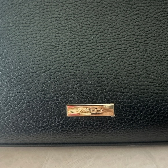 ALDO Elegant Black Leather Handbag - Picture 6 of 14